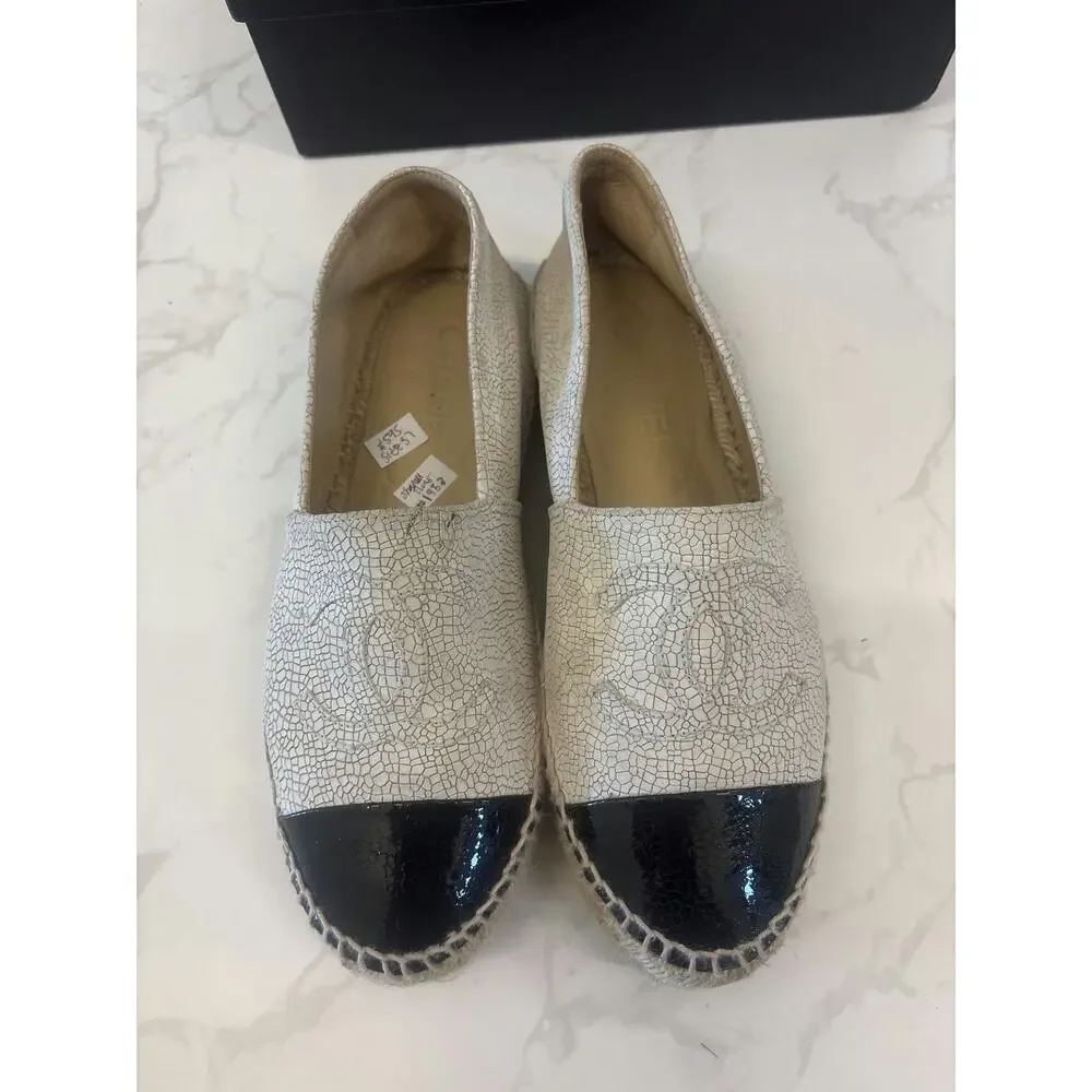 Chanel Espadrille Flats - Size 37